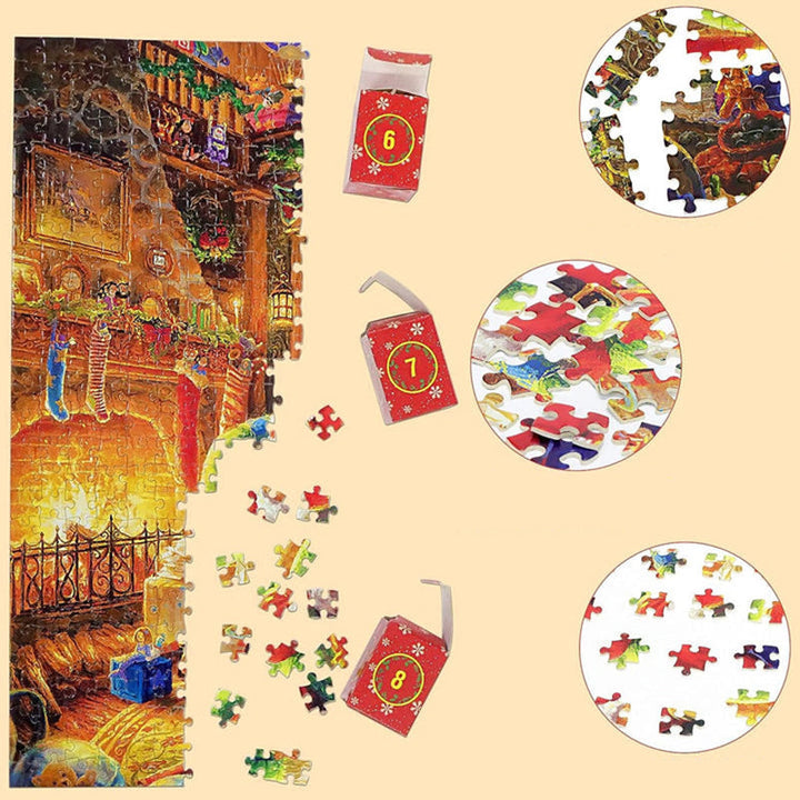 Julegaveidé: Adventskalender med puslespill for en koselig og morsom nedtelling til jul.