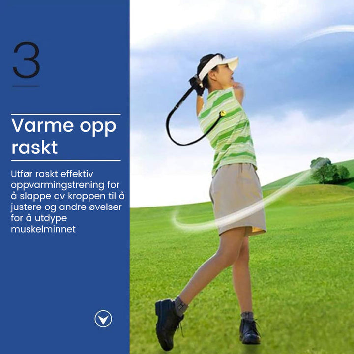 Kvalitets golf svingtrener for langvarig golftrening. Perfekt for voksen og ungdom for å mestre teknikken.