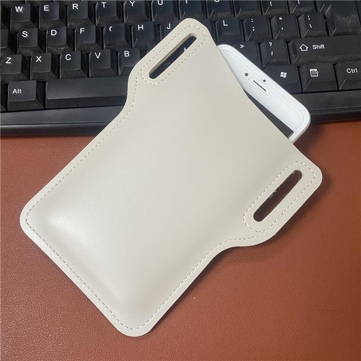 Unisex retro belteveske i PU-skinn, ideell som gave for mobiltelefon.