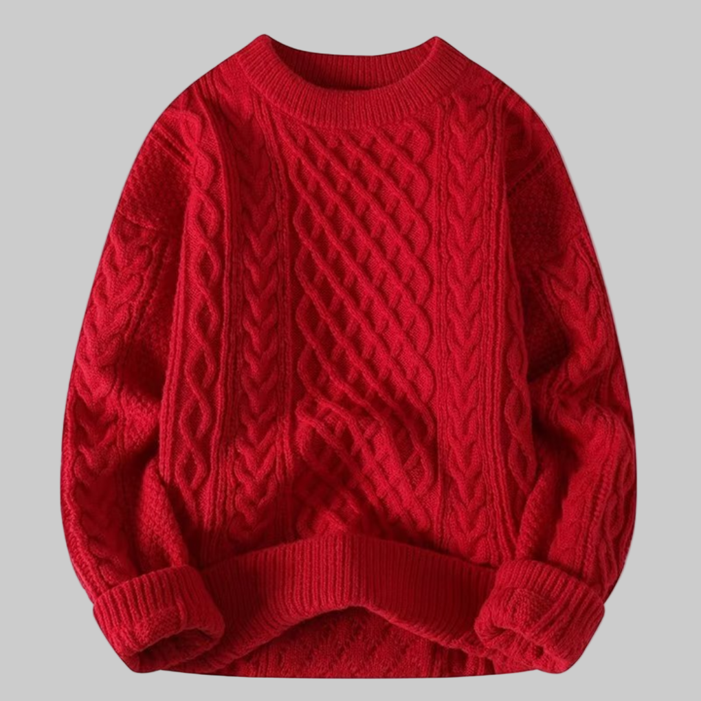 Langermet damegenser med rund hals i polyester for en behagelig og elegant hverdagslook.