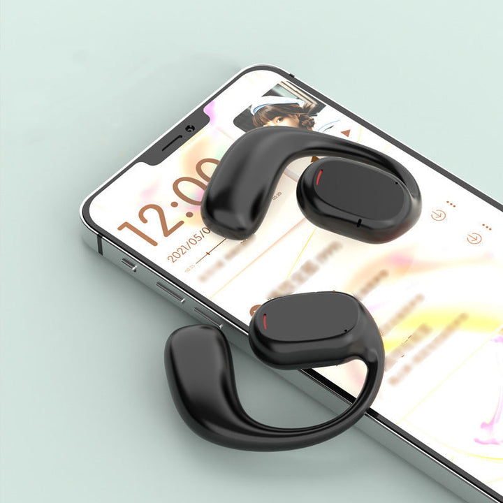 Ergonomiske, åpne ørepropper for sport. Trådløse Bluetooth-hodetelefoner som sitter trygt.