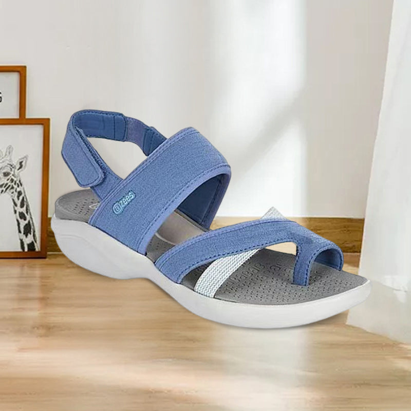 Aktiv fritidssandal for kvinner, med ergonomisk demping og god fotstøtte for lange turer.