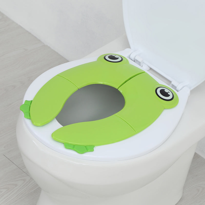 Sammenleggbart toalettsete for barn i plast. Perfekt for pottetrening og reise.