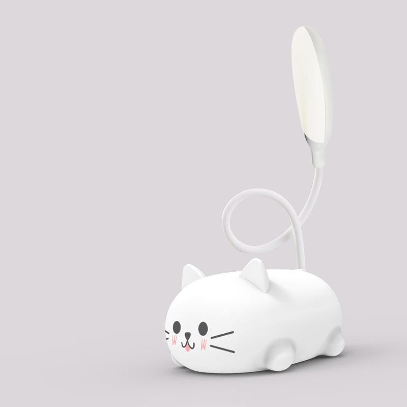 Søt katt LED-bordlampe, perfekt som leselampe eller nattbordlampe på barnerommet.