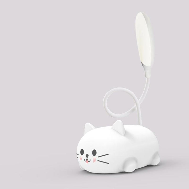 Søt katt LED-bordlampe, perfekt som leselampe eller nattbordlampe på barnerommet.