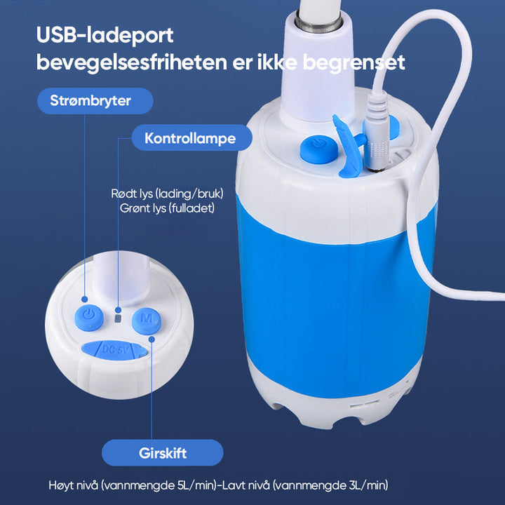 Blå polyester nakkepute for flyreise, gir optimal støtte for nakken.