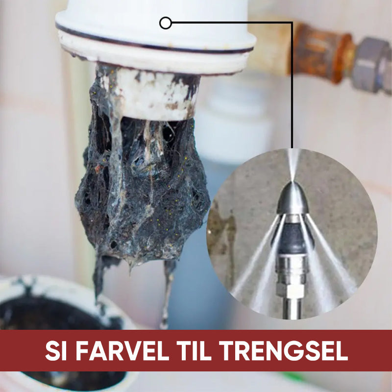 Kvalitetsdyse for kloakkvedlikehold. Langvarig løsning for rene og velfungerende rør.