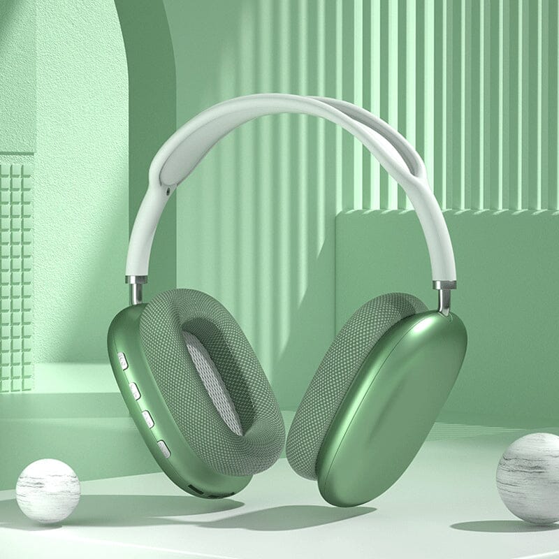 Høykvalitetsmaterialer på trådløse Bluetooth hodetelefoner, designet for holdbarhet og komfort.