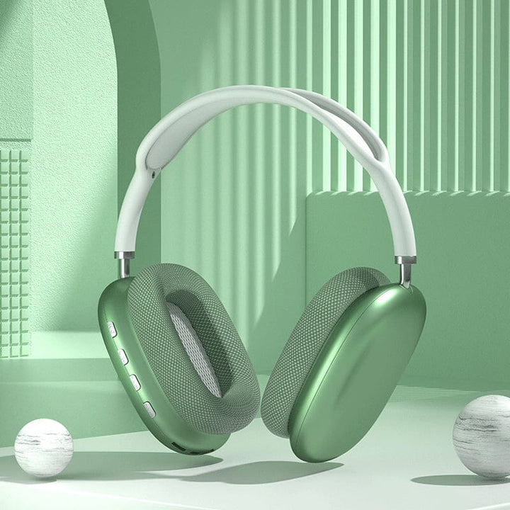 Høykvalitetsmaterialer på trådløse Bluetooth hodetelefoner, designet for holdbarhet og komfort.