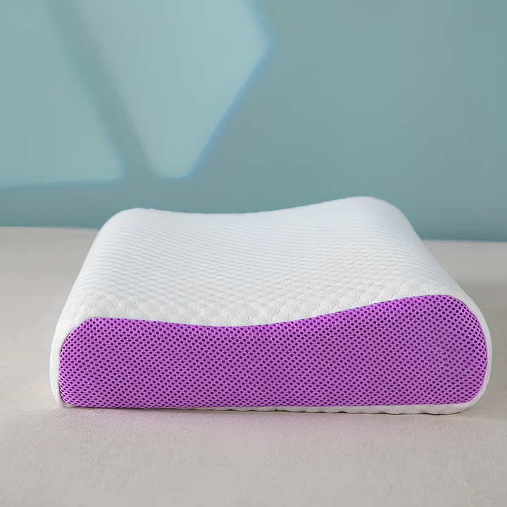 Ergonomisk nakkepute i TPE. Gir optimal støtte for nakke og hode, fremmer sunn søvn og velvære.