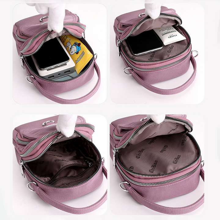 Allsidig vanntett crossbody skulderveske for kvinner. Lett design, hold orden med flere lommer.