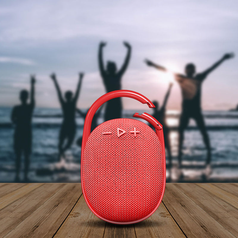 Robust trådløs Bluetooth-høyttaler for eventyr, bærbar med god lyd.