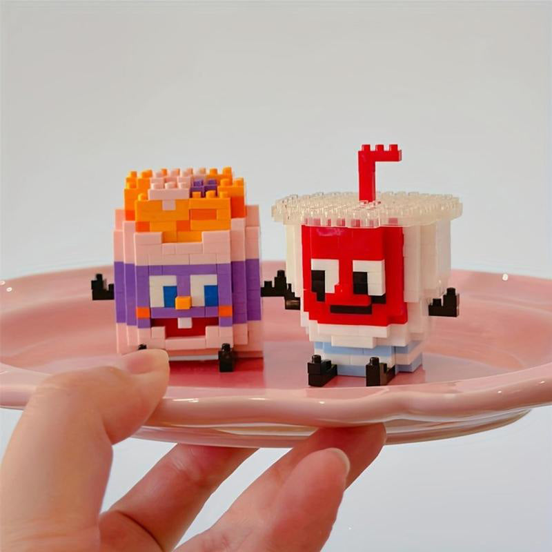 Unisex mini byggblokker sett for kreativ lek og konstruksjon, fremmer utvikling for barn og voksne.