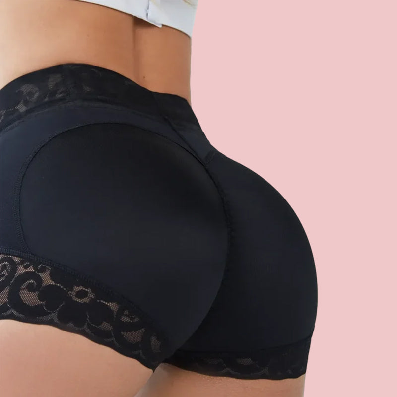 Kvinner blondetruse shapewear som gir magekontroll og rumpe-løft, perfekt som usynlig undertøy.