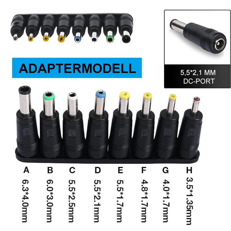 Ny 8-i-1 universaladapter, en smart løsning for lader og strømforsyning til alle typer elektronikk.