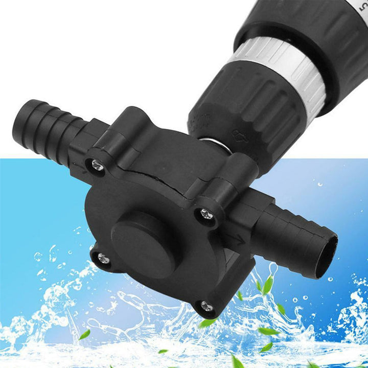 Effektiv selvfyllende pumpe. Universell borepumpe for enkel og trygg væskehåndtering. DIY-vennlig verktøy.