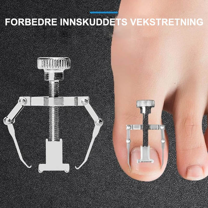 Profesjonell negleklipper for sunn fotpleie. Klipper tykke og inngrodde tånegler nøyaktig.