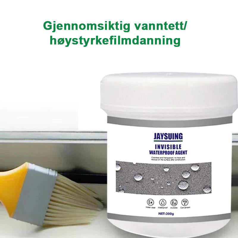 Vanntett gjennomsiktig belegg for gulv, vegger og tak. Forsegler og beskytter mot fukt og lekkasjer.