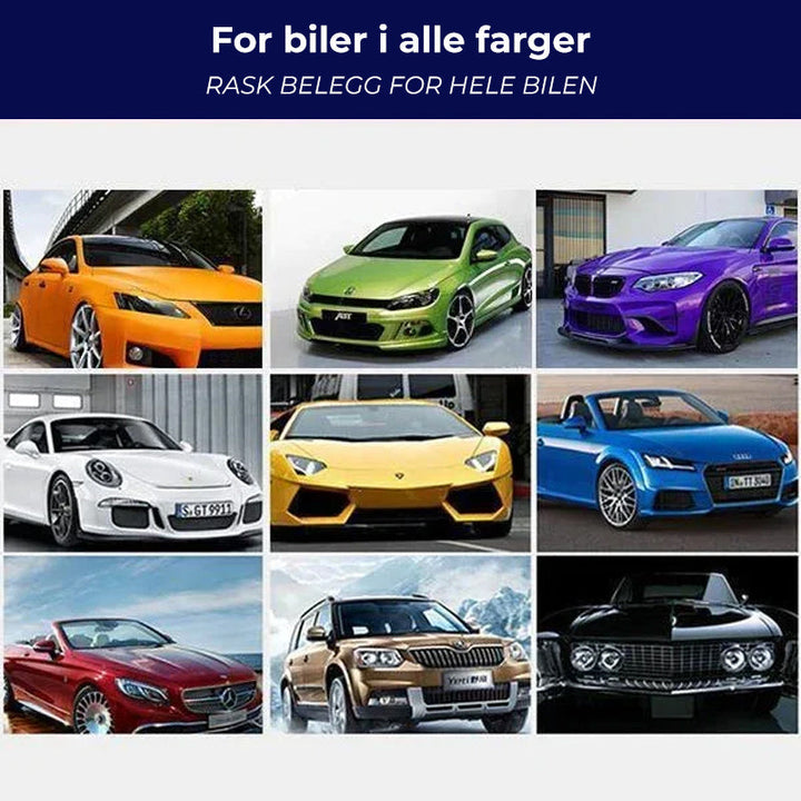 Komplett bilpleie sett for dyprensing og fjerning av riper, sikrer varig bilglans og lakkvedlikehold.