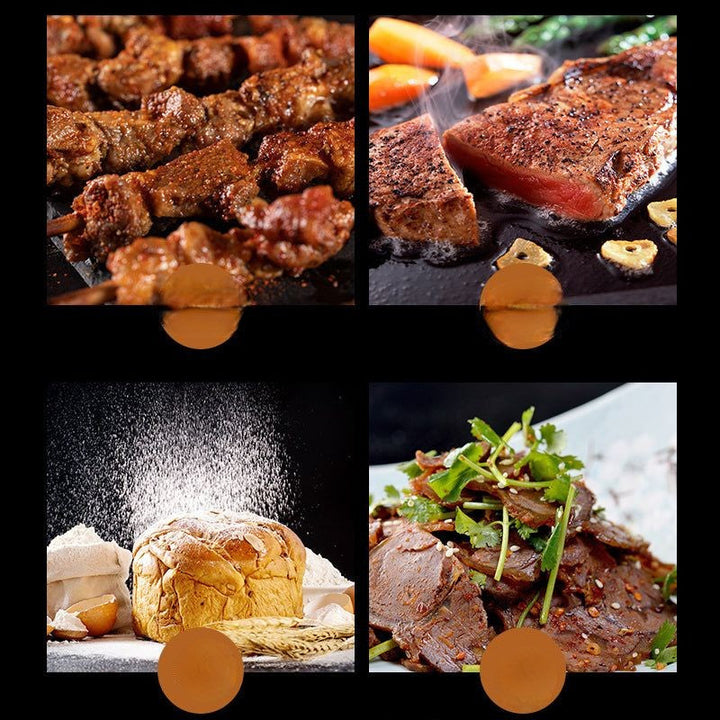Robust grilltang i rustfritt stål med sikkert grep, perfekt for grilling og servering.