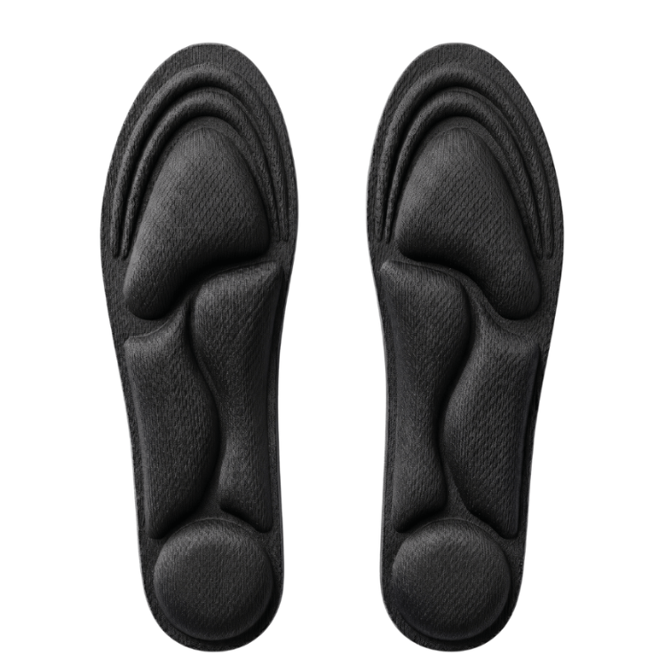 Unisex 5D støtdempende innleggssåler for hælspore og smertelindring av ømme hæler. Ergonomisk fotkomfort.
