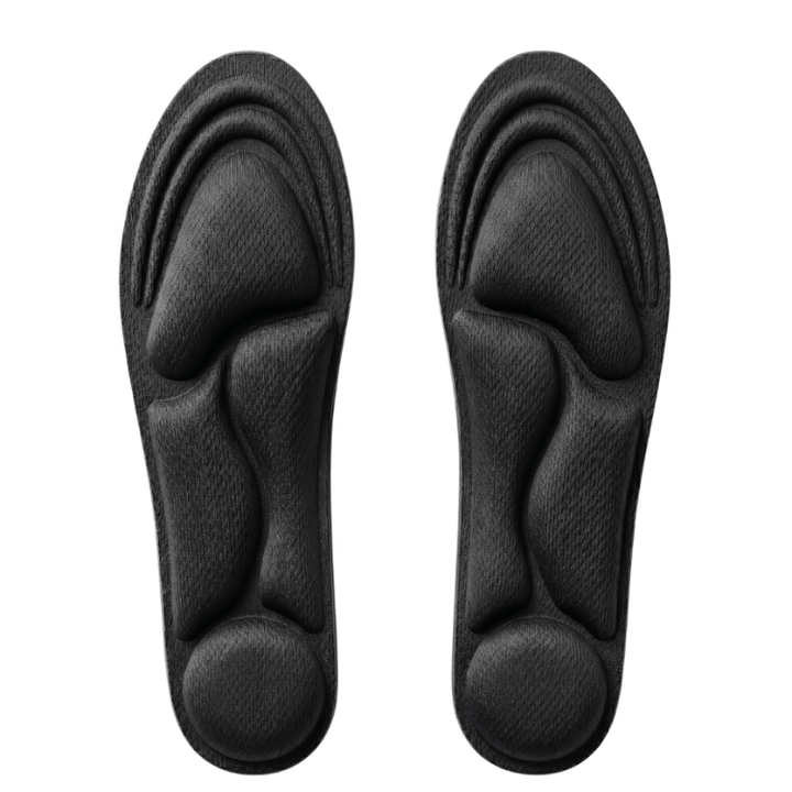 Unisex 5D støtdempende innleggssåler for hælspore og smertelindring av ømme hæler. Ergonomisk fotkomfort.