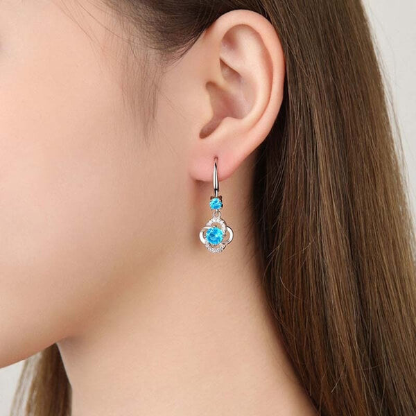 Statement krystall dråpeøreringer, elegante smykker med zirkonia for kvinner.