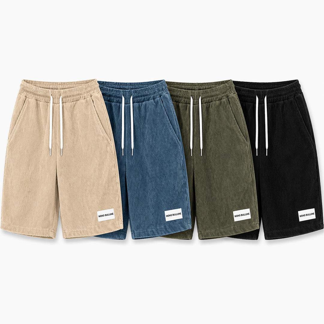 Beige herreshorts for sommer, komfortable fritidsshorts. Allsidig stil for strand og hverdag.