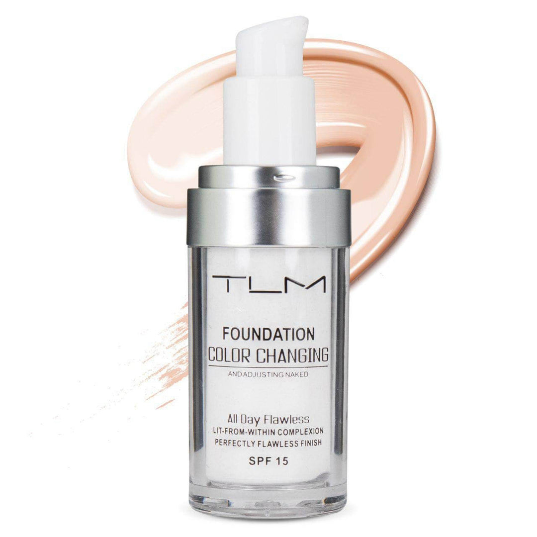 Fargeskiftende foundation for kvinner, tilpasser seg hudtonen for en perfekt og naturlig finish. SPF15.