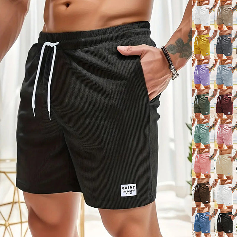 Vintage fritidsshorts for herre, komfortable og stilige sommershorts. Perfekt for avslappet gateklesstil.