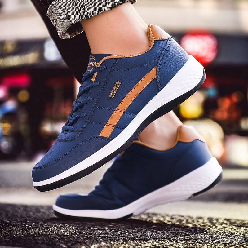 Stilige fritidssko for menn, også egnet som komfortable joggesko med god demping og støtte.