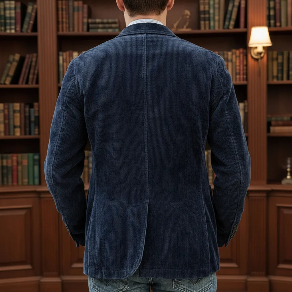 Herre vintage blazer og vest i klassisk stil med skreddersydd passform for et tidløst og sofistikert utseende.