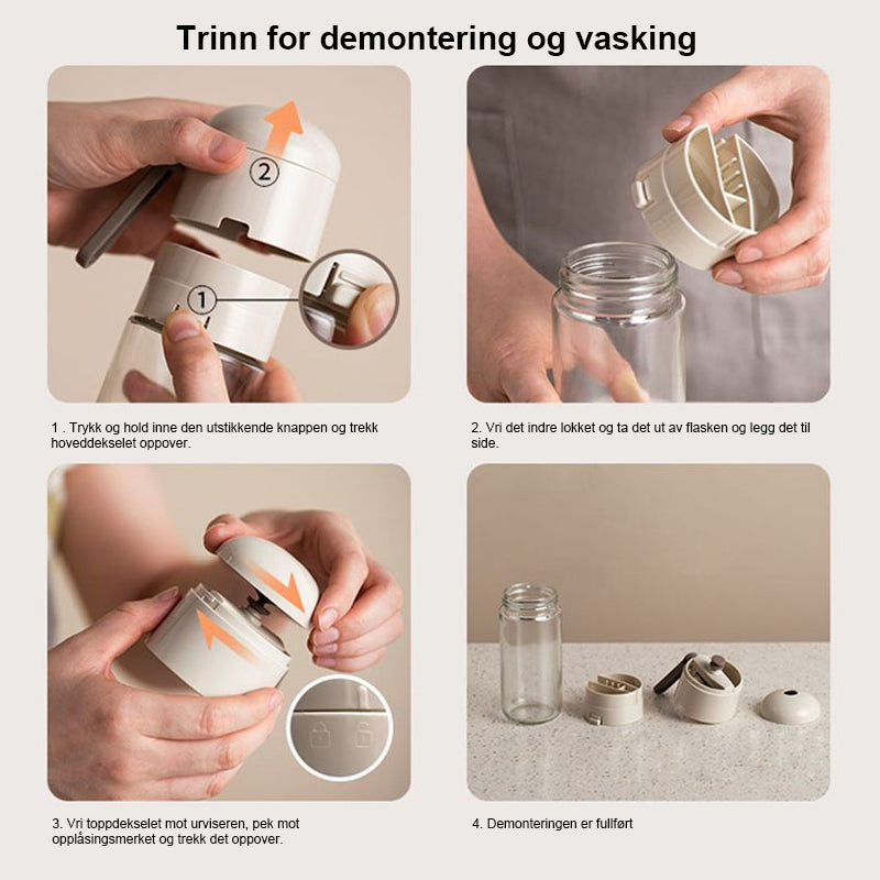 Reduser saltinntaket med denne kvantitative saltbøssen; enkel å bruke for nøyaktig krydderdosering i matlaging.