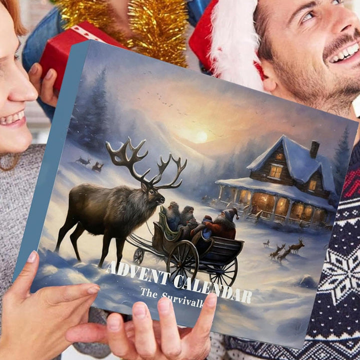 Julens beste gave: Survival Kit Adventskalender, med verktøy og utstyr for enhver eventyrer.