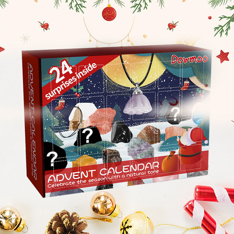 Barnas favoritt: mineral adventskalender med 24 forskjellige spennende geologiske funn.