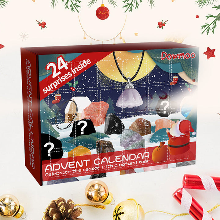 Barnas favoritt: mineral adventskalender med 24 forskjellige spennende geologiske funn.