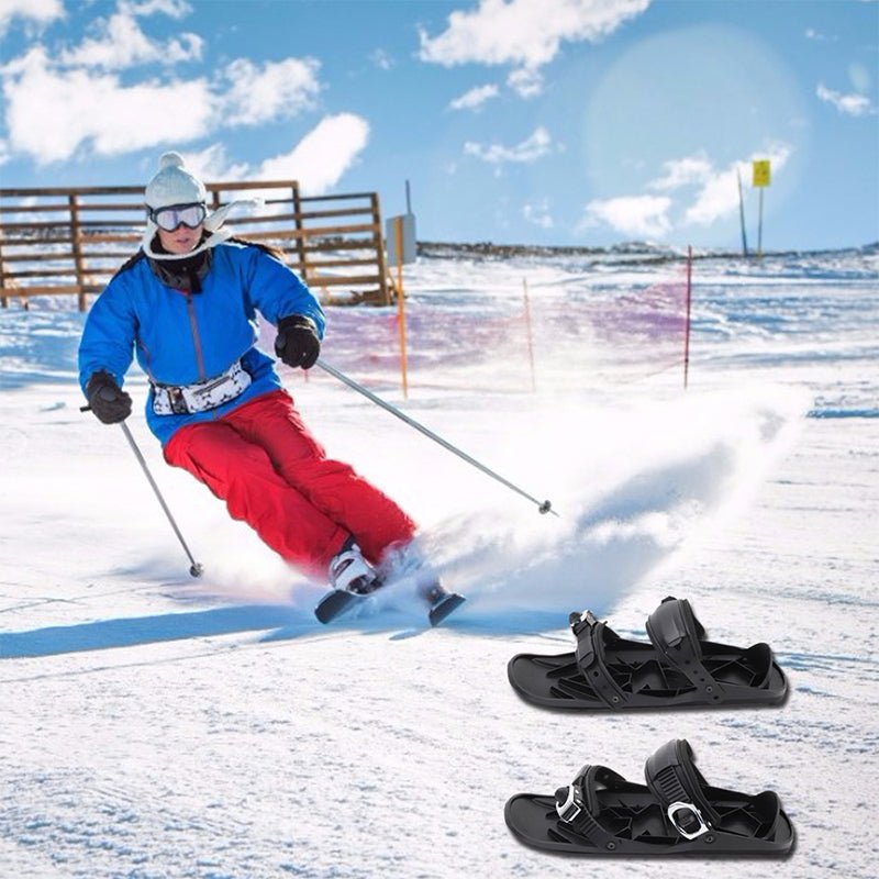To par unisex miniski vist sammen, klart vinterutstyr for eventyr og vintersport.