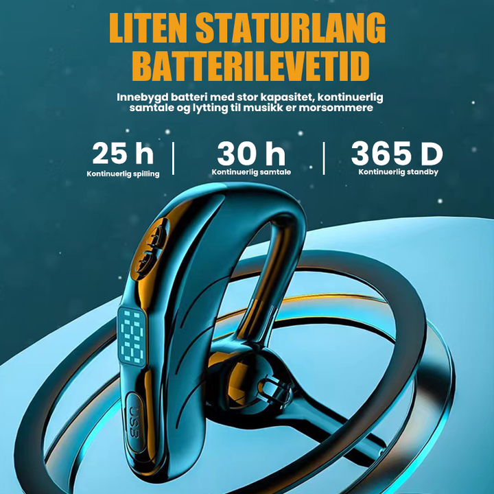 Elegant X13 trådløst headset for musikk og handsfree. Unisex design og god batteritid.