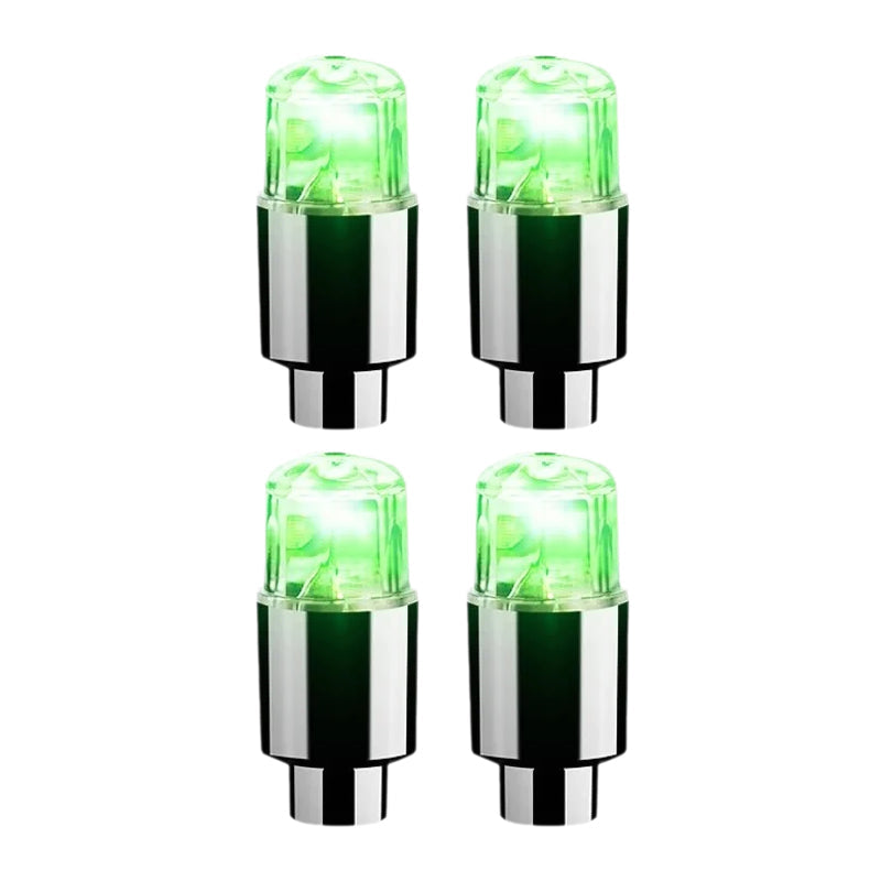 Monter enkelt vanntette LED dekkventil lys for sykkel, bil eller motorsykkel styling.