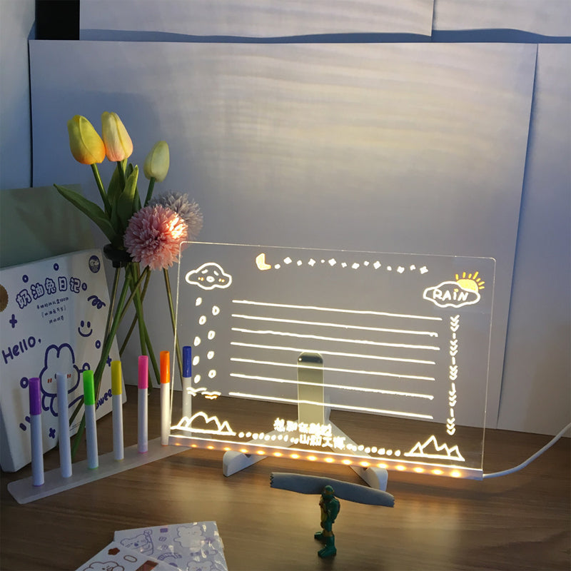 LED meldingstavle med justerbare farger, en moderne og funksjonell gaveidé.