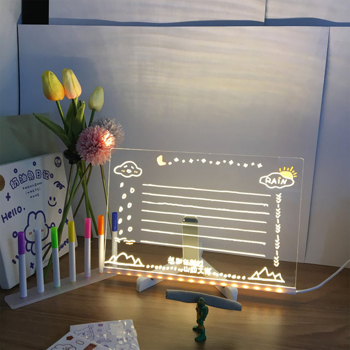 LED meldingstavle med justerbare farger, en moderne og funksjonell gaveidé.