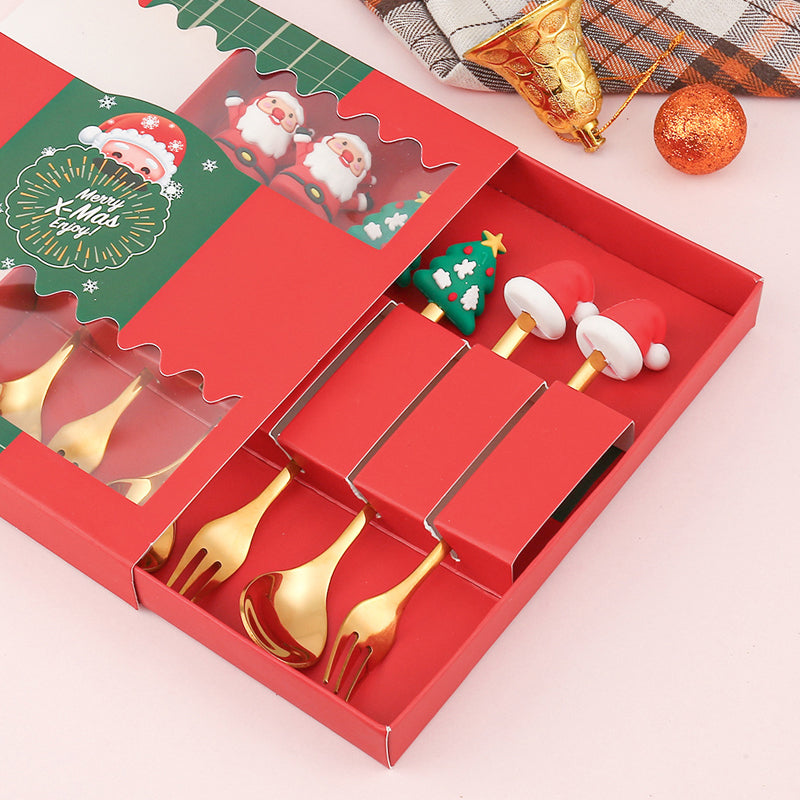 Juleskje-sett i rustfritt stål. Moderne design for en stilren og festlig jul.