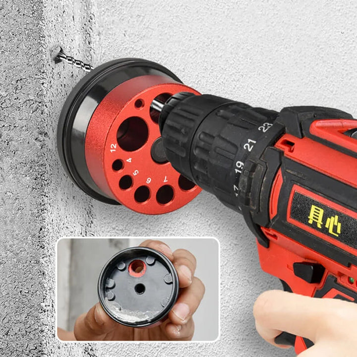 Ergonomisk drill støvoppsamler. Reduserer rot og øker effektiviteten ved boring.