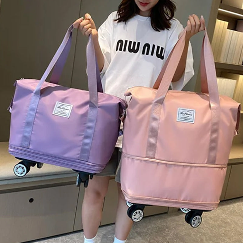 Elegant kvinner bag, stor kapasitet og lett, ideell som weekendbag eller reiseveske.