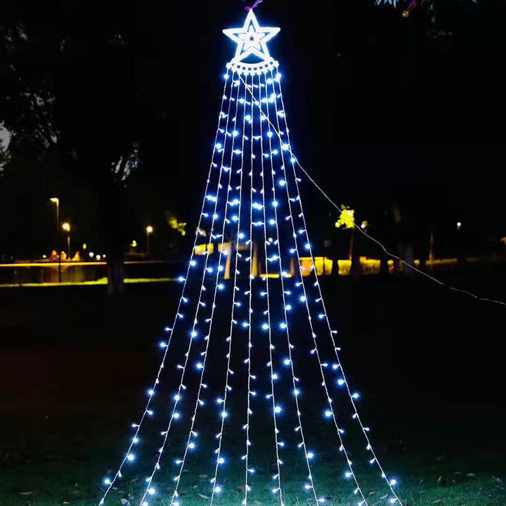 Vanntette LED hagelys, perfekt som juledekorasjon for trær. Flerfarget, gul og hvit belysning.