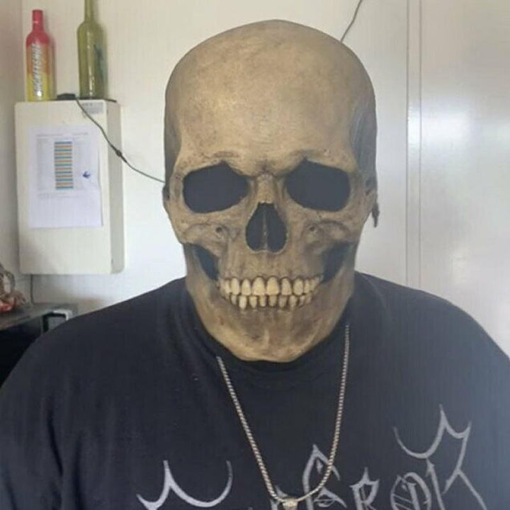 Unisex skjelettmaske for voksne. Skap en autentisk skrekkstemning til Halloweenfesten.