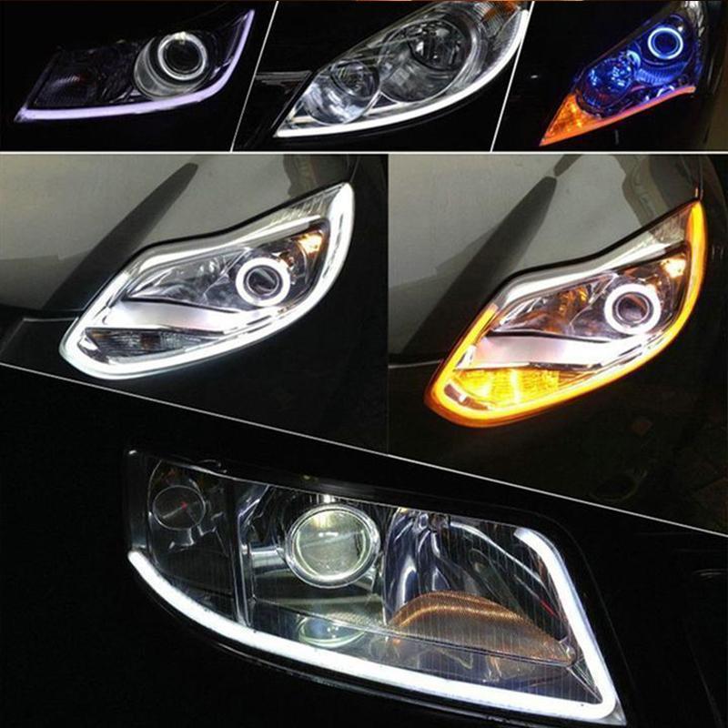 Bil styling med universell fleksibel LED-lysstripe, moderne design for din bil, god billys.