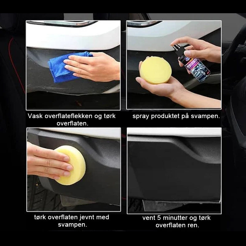 Glansmiddel til bilens skinn og plast. Forbedrer utseendet og gir beskyttelse.