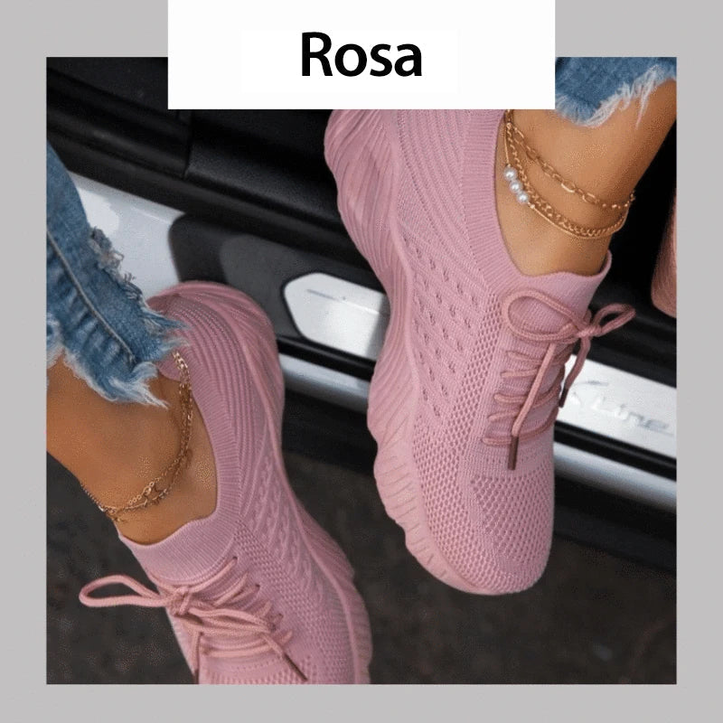 Toppvisning av stilrene fritidssneakers for kvinner, en kombinasjon av lettvekt og elegant design.