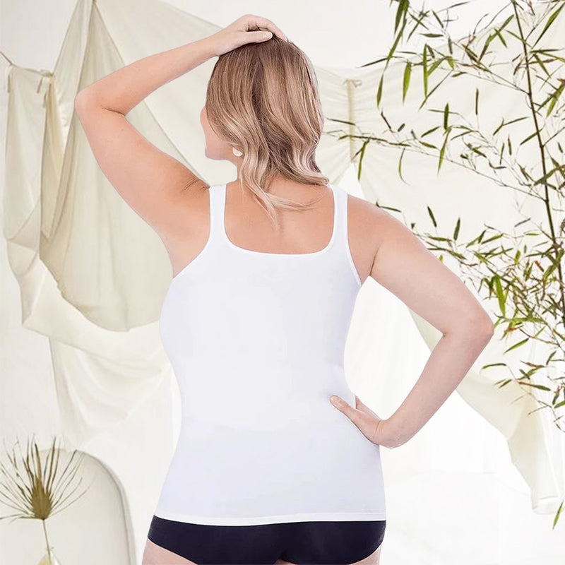 Hverdags sømløs shapewear camisole for kvinner. Gir glatt silhuett og komfortabel støtte under undertøy.